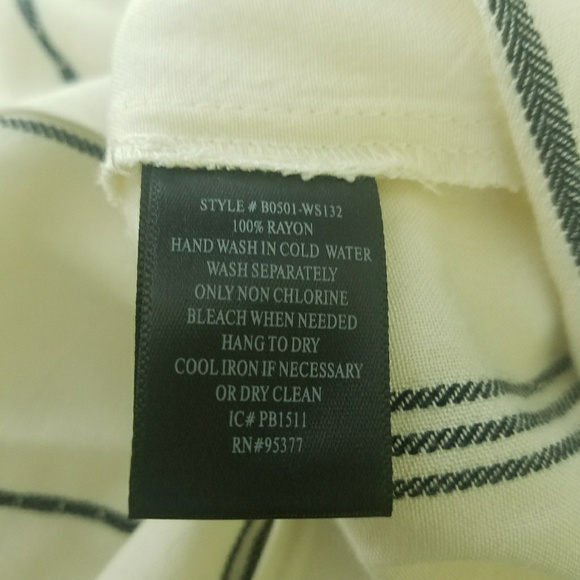 Sanctuary Tailored Boyfriend Shirt Striped XS - Picture 7 of 8